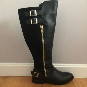 Black rider boots